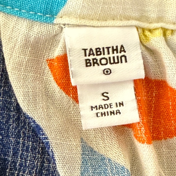 Tabitha Brown x Target Tropical Botanical Print Cover- Up Shirtdress Size Small - Picture 3 of 10